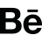 ícono de la red social behance